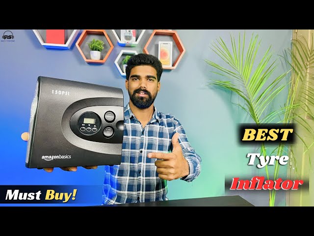 Best Tyre Inflator for Car and Bike in India 🔥| Amazon Basics Tyre Inflator - Compact and Portable 👍