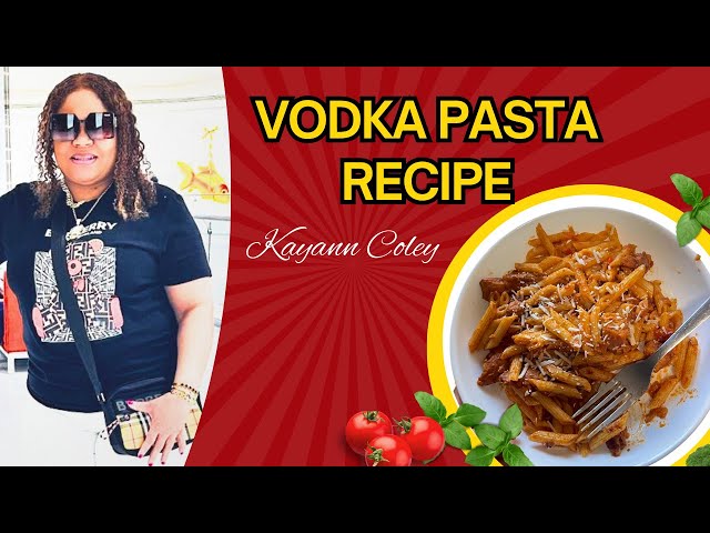 The FASTEST Vodka Pasta Recipe for Busy Nights! || Kayann Coley