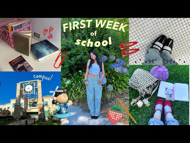 FIRST WEEK BACK TO SCHOOL VLOG [fall 2024]