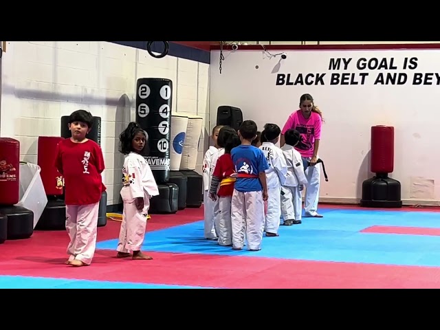 Kids taekwondo Exercise very interesting to watch