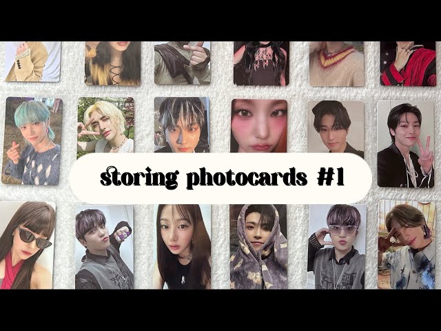 storing photocards #1 ~ skz, itzy, ateez, aespa, enhypen ☆