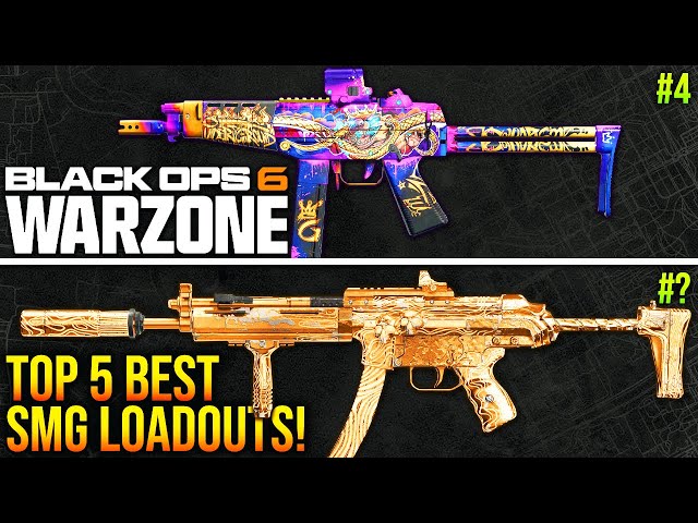 WARZONE: New SMG META UPDATE! Top 5 BEST SMG LOADOUTS To Use! (BO6 WARZONE Best Weapons)