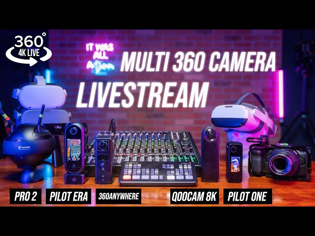 Multi-Camera 360 Livestream Tutorial: Picture-in-Picture, Live Switching & Graphics, Complete Setup