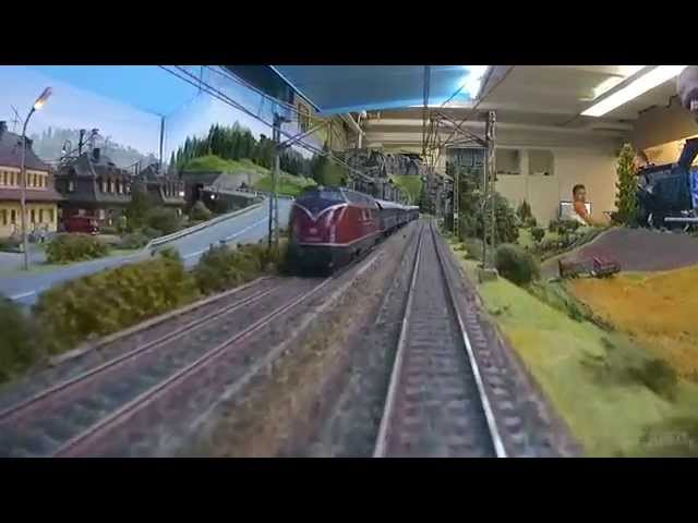 Large Private Model Railroad RR HO Scale Train Layout