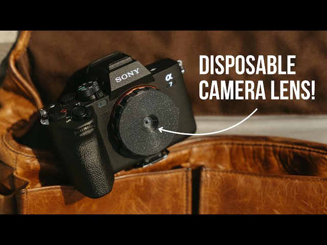 creating DISPOSABLE FILM CAMERA images with a mirrorless camera (pocket dispo lens review)