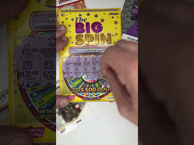 💰 Big Spin Scratcher Madness! Uncovering Huge Wins with CA Lottery 🎡 (Video 18) #shorts  #lottery