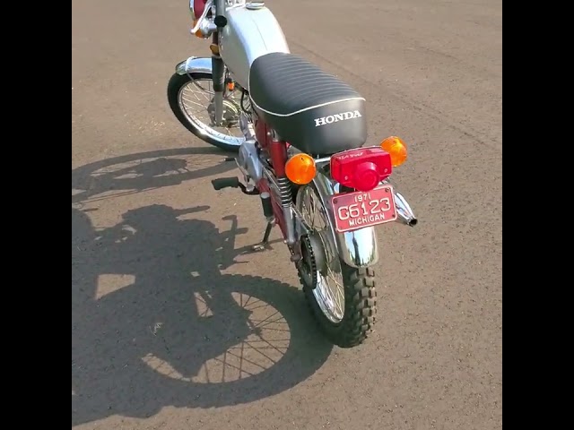 1971 Honda CL70 cold start