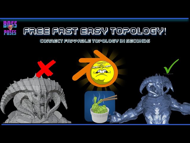 BLENDER TUTORIAL : CORRECT ANY TOPOLOGY EASY IN MINUTES