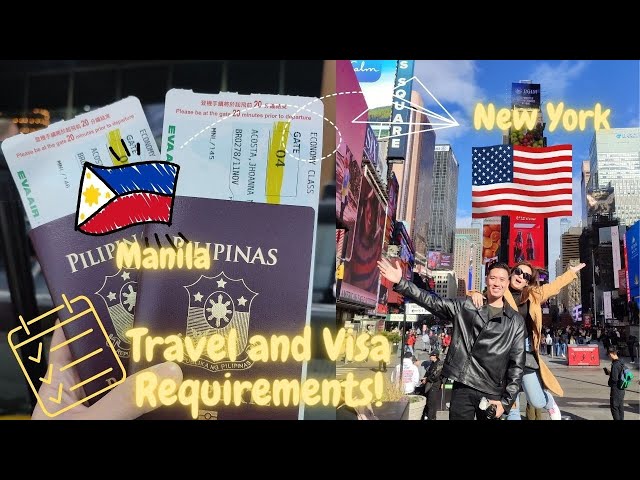 MANILA TO NEW YORK FLIGHT | US TRAVEL REQUIREMENTS + US VISA APPLICATION GUIDE | NEW YORK VLOG