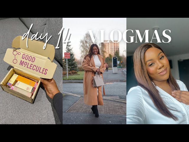 VLOGMAS DAY 14 | My first STREET SHOOT in MANCHESTER, filming a STYLING VIDEO, new SKINCARE