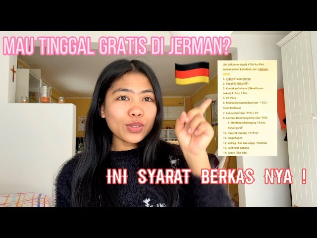 SYARAT DAN CARA APPLY VISA AU PAIR DI JERMAN 🇩🇪 2022 | Dokumen yg Dibutuhin #aupair #visa #jerman