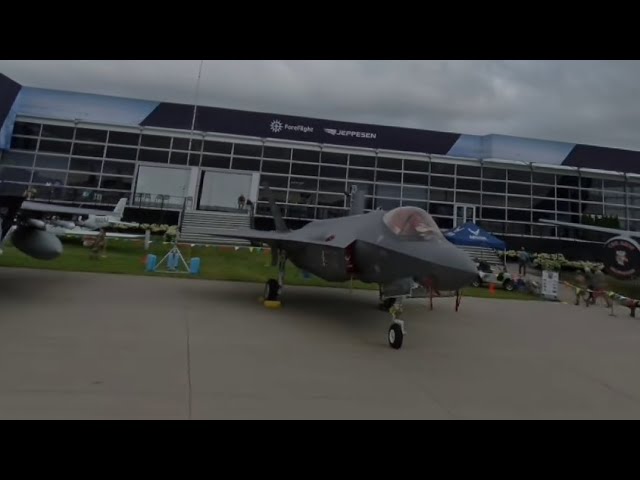 360 Degree F-22/F-35 EAA Air Show Oshkosh Wisconsin JULY 24, 2024