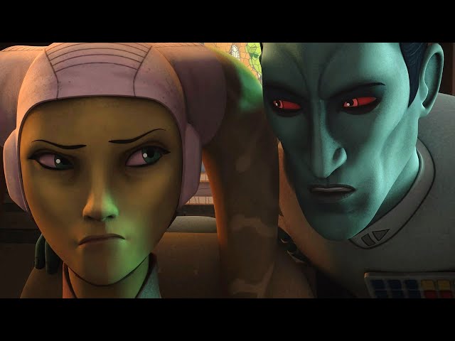 Hera meets Grand Admiral Thrawn [4K HDR] - Star Wars: Rebels