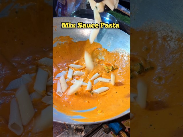 Rajasthani Street Style Mix Sauce Pasta recipe 🍝