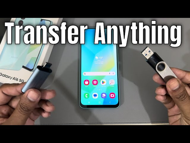 Samsung Galaxy A16 5G: How to transfer files from a flash drive to phone