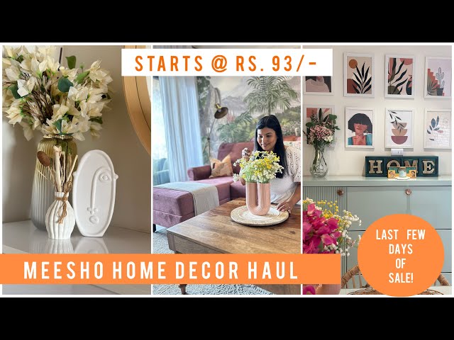 *Sale* Aesthetic Meesho Home Decor Haul | Starts@Rs 99 Affordable Decorating Items | Renter Friendly