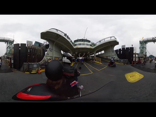 Ferry2Ferry 2018 - Ferry Loading in Edmonds - 360 HD Video