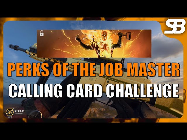 BO6 Perks Of The Job Calling Card (Black Ops 6 Multiplayer Perks Of The Job Master Calling Card)