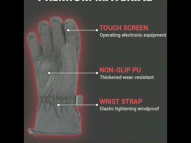 Ultimate Cold Weather Gloves: Heated, Waterproof, Non-Slip