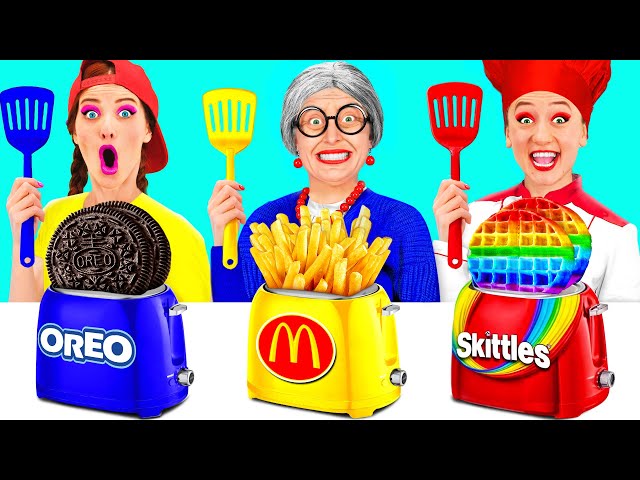 Me vs Grandma Cooking Challenge | Funny Food Recipes by TeenTeam Challenge