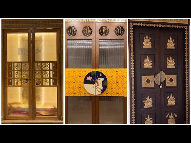 Latest Pooja Room Door Designs 2024 || Pooja Room Doors|| Latest Pooja room Doors