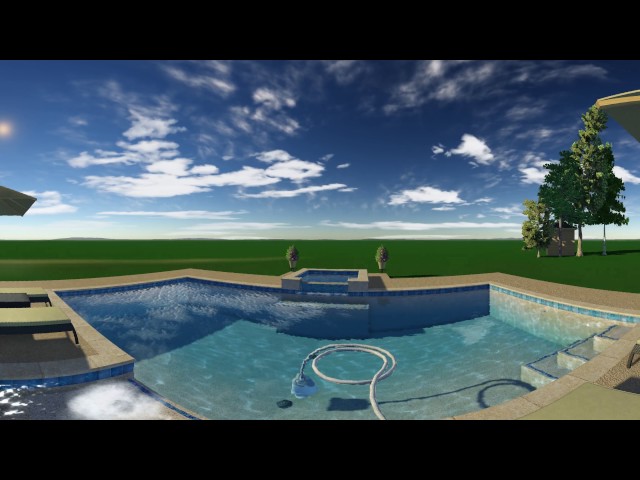 360 VR Geometric Swimming Pool Design | Pool Builders Montgomery, TX