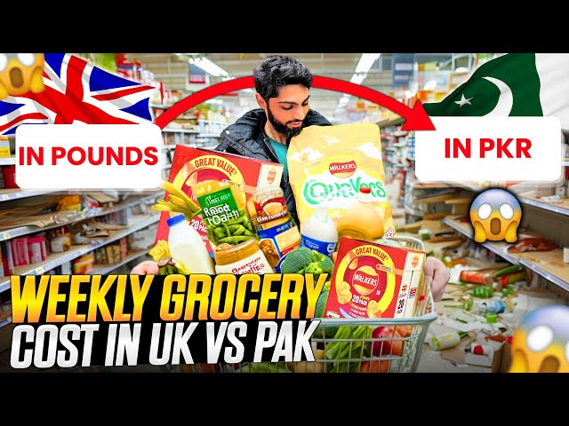 What's My WEEKLY Grocery Expense in the UK Compared to Pakistan?🤔