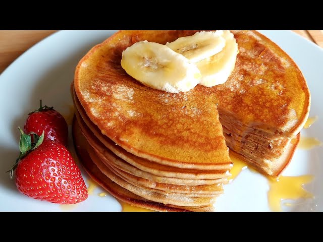 Fluffy banana pancakes recipe with wheat flour / pancakes recipe/ Iqra food fusion  -IFF