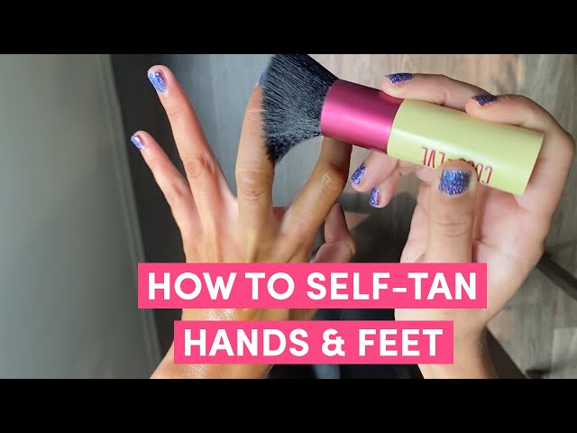 How to Self Tan Tricky Areas: Hack for Hands, Fingers & Feet | Coco & Eve