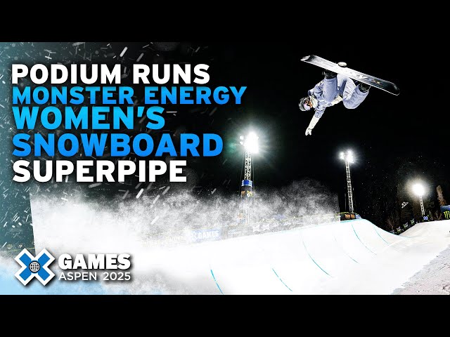 Monster Energy Women’s Snowboard SuperPipe: Top 3 Medal Runs | X Games Aspen 2025