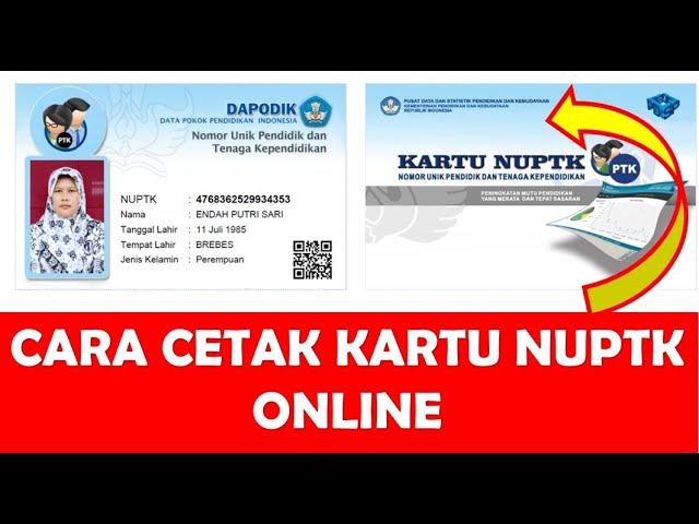 CARA CETAK KARTU NUPTK ONLINE