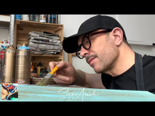 HOW TO PAINT ABSTRACT IN 15 MINUTES WITH ACRYLICS  / RUST DIY / INDUSTRIAL STYLE / ART DEMONSTRATION