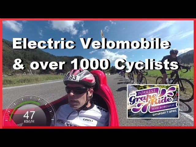 The Forrest Graperide in my electric dfxl Velomobile, Garmin 360 degree version