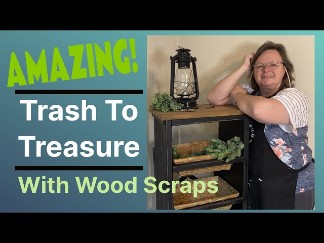 Trash To Treasure Furniture Makeover | DIY Wood Scrap Project | Upcycled Dump Find