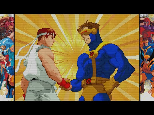 Marvel vs Capcom Fighting Collection: X-Men vs Street Fighter - Rogue & Ken (Xbox Gameplay)