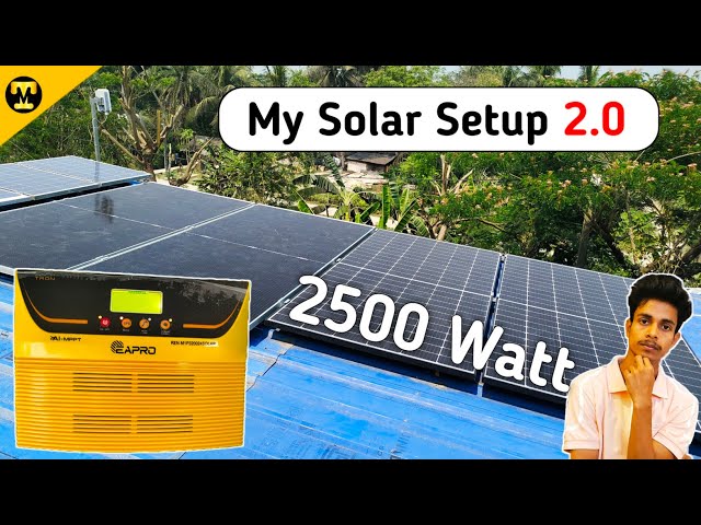 My Solar Setup 2.0 (2500 Watt)