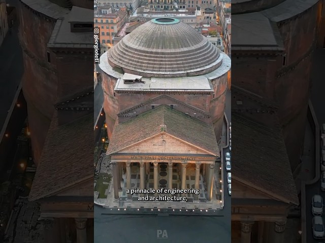 43 Meters of Genius: The Secrets of the Pantheon 🏗️ #italy #rome #architecture #engineerig