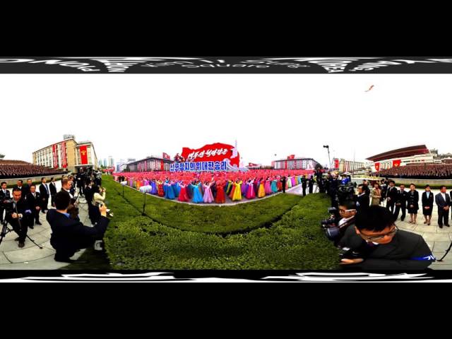 Watch this massive parade in Pyongyang, North Korea, in 360º