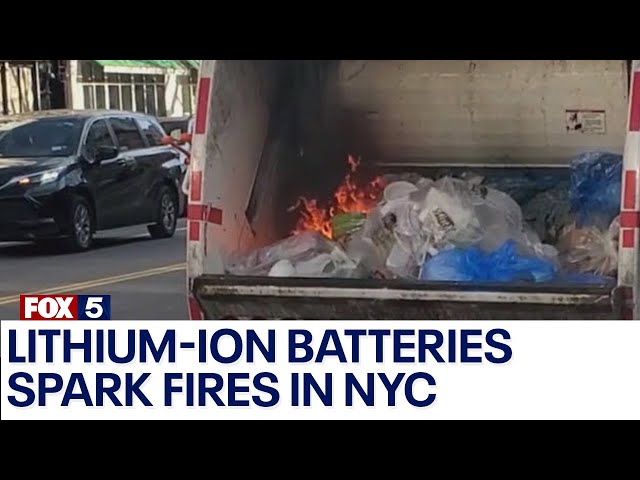 Lithium-ion batteries causing fires in NYC garbage trucks