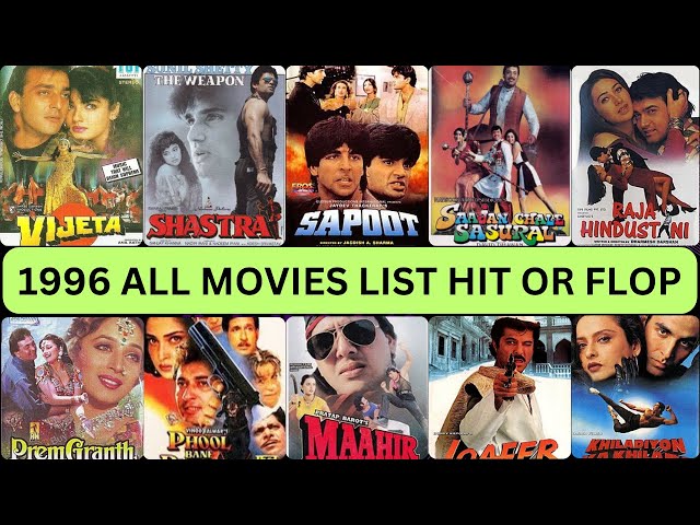 1996 All Movie List | Hit or Flop | Box Office Collection