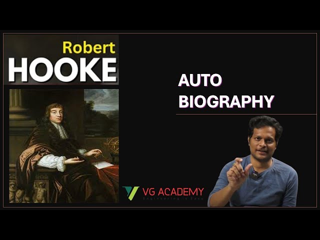 AUTOBIOGRAPHY SERIES| ROBERT HOOKE| FAMOUS FOR HOOKE'S LAW