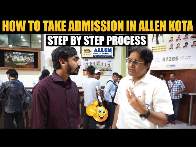 Allen Admission Process | How to take Admission in Allen, Kota | For IIT-JEE, NEET, Foundation 23-24