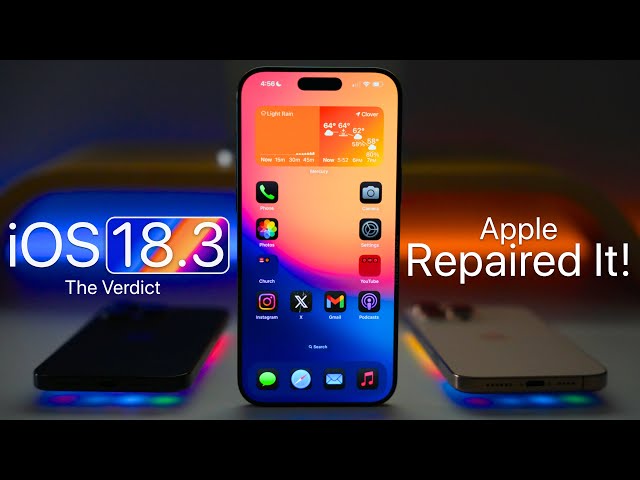 iOS 18.3 - Apple Repaired It!