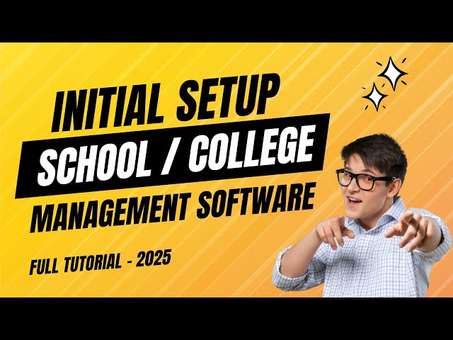 Setup Account in School Management Software 2025 | College ERP System | Fees, Fine, Biometric Etc.