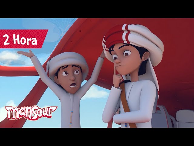 Pronto, Preparado, Explore! P9 🌻 | 2 horas de desenhos animados 🕐| Aventuras de Mansour ✨