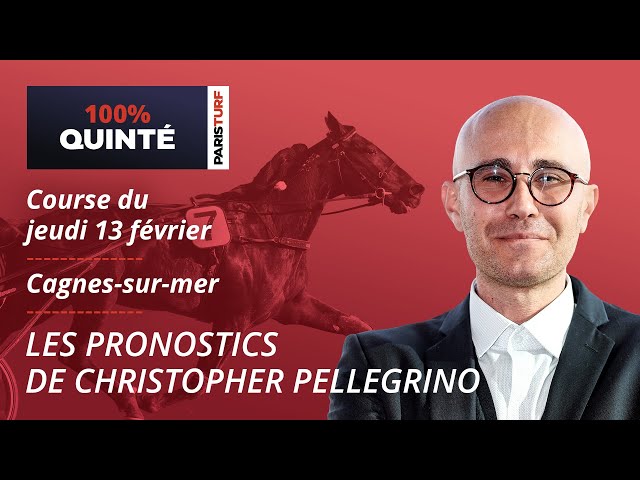 Pronostics Quinté PMU - 100% Quinté du Jeudi 13 février à Cagnes-sur-mer