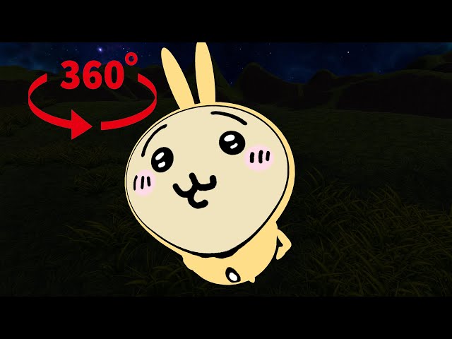 360° VR うさぎと星を眺める【ちいかわ】