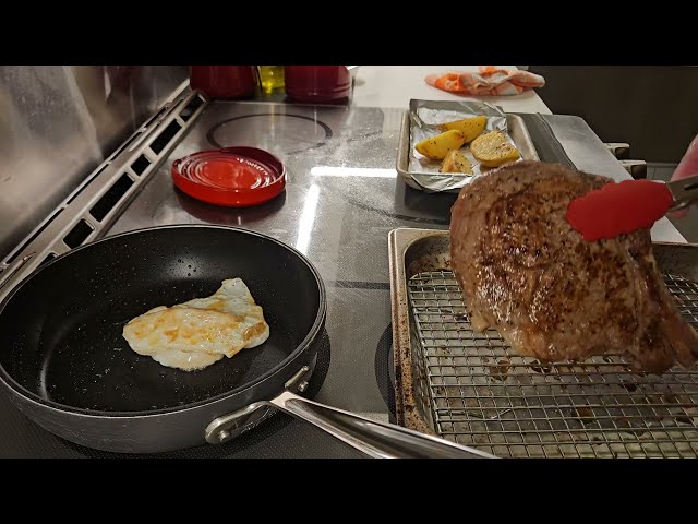 Ribeye Steak and Egg - Breakfast for Dinner