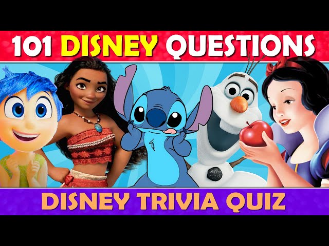 Disney Trivia Quiz 🏰 101 Disney Quiz Questions ✅