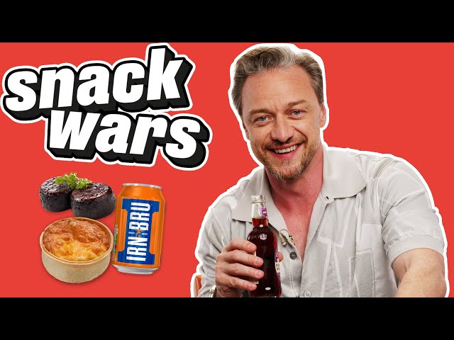 James McAvoy Rates English And Scottish Food | Snack Wars